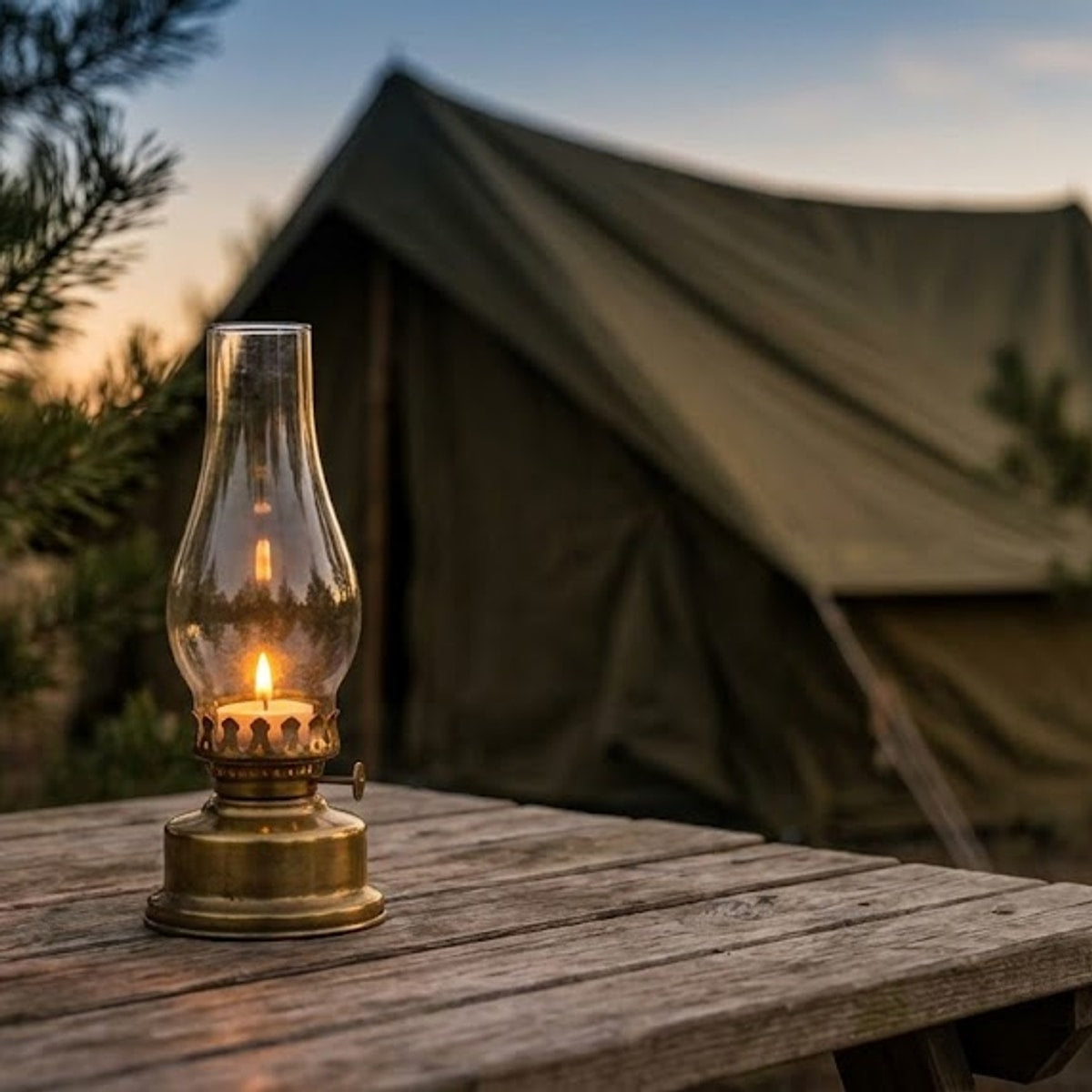 Setstead Brass Candle Lantern